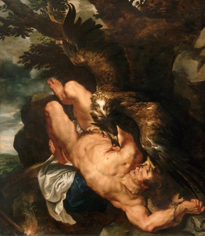 Prometheus Gebonden door Peter Paul Rubens